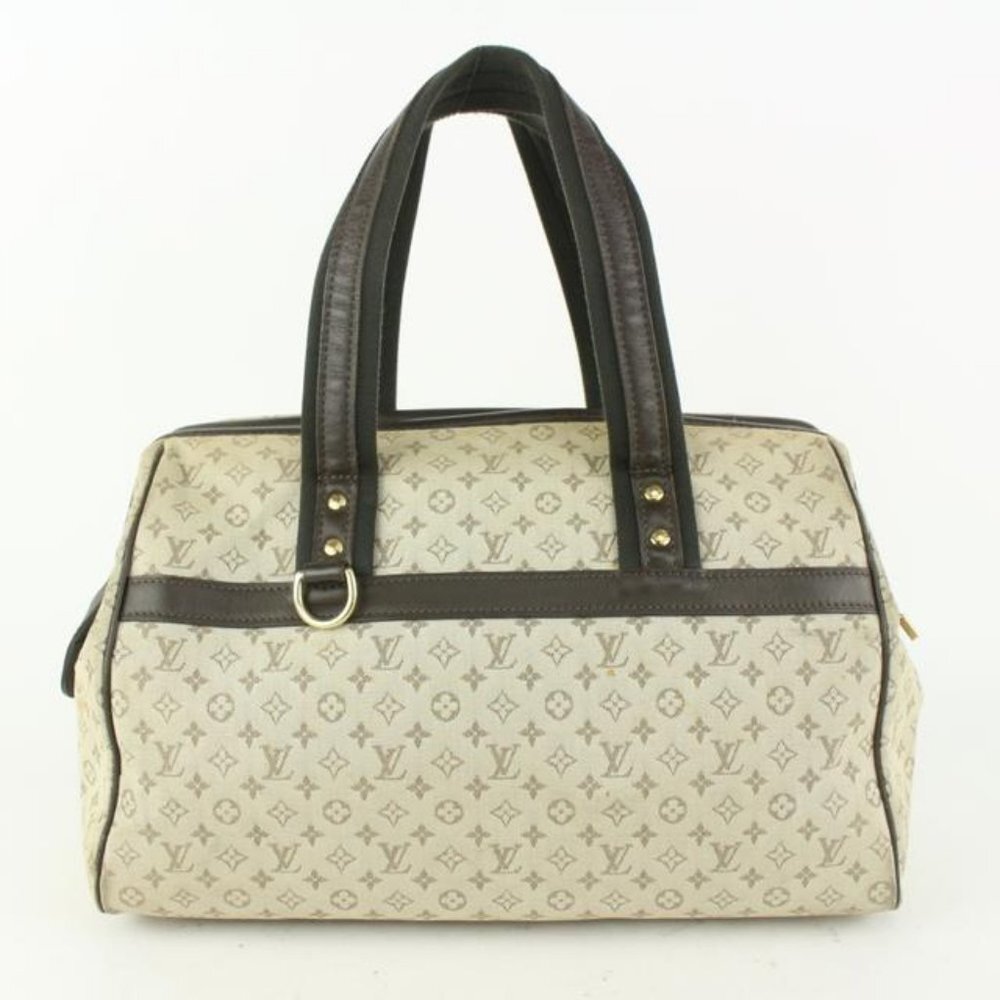 Louis Vuitton Olive Monogram Mini Lin Josephine GM Boston Speedy Bagg 928lv77